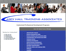 Tablet Screenshot of caseyhalltrainingassociates.com